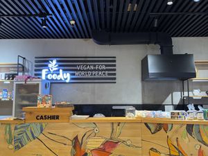 Front counter  at Foody lohas Cafe in Ulaanbaatar