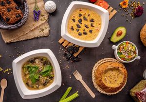 soups at Foody lohas Cafe in Ulaanbaatar