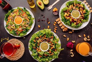 salads at Foody lohas Cafe in Ulaanbaatar