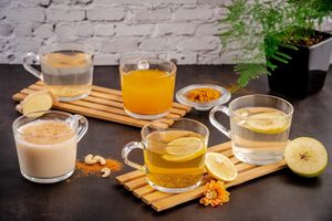 hot drinks at Foody lohas Cafe in Ulaanbaatar