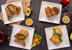 wraps and sandwich at Foody lohas Cafe in Ulaanbaatar