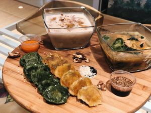 dumplings  at Foody lohas Cafe in Ulaanbaatar