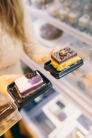 raw cakes at Foody lohas Cafe in Ulaanbaatar