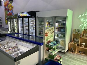 So many green things to eat!  at Vegan District in Petaling Jaya