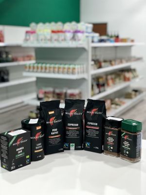 Organic and fair trade coffees. Our coffee of choice! at Vegan District in Petaling Jaya