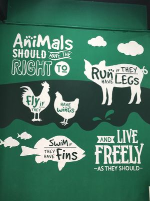 Wall art  at Vegan District in Petaling Jaya