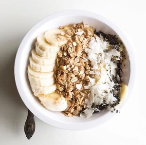 Sunrise Smoothie Bowl at Watercolor Cafe in Mackinac Island