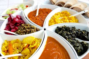 Vegan Combo at Habesha Cafe in Seattle