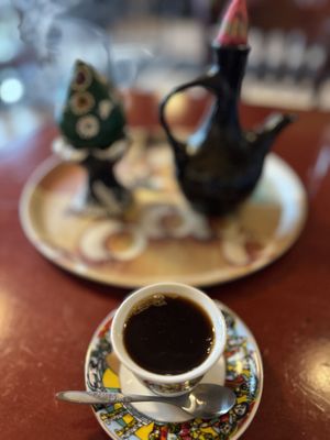 Traditional Jebena Coffee Service  at Habesha Cafe in Seattle