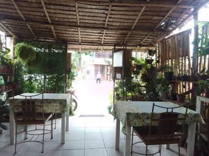 The lovely setting at Ima's Vegetarian Restaurant in Puerto Princesa