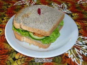 Vegan Tempeh Sandwich  at Ima's Vegetarian Restaurant in Puerto Princesa