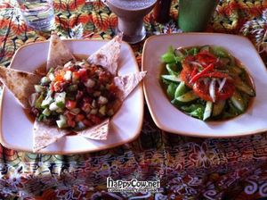Delicious salad at Ima's restaurant at Ima's Vegetarian Restaurant in Puerto Princesa