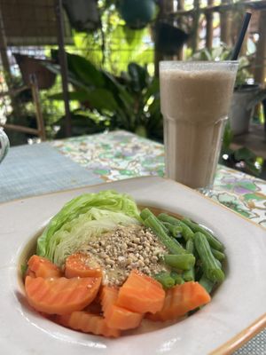   at Ima's Vegetarian Restaurant in Puerto Princesa