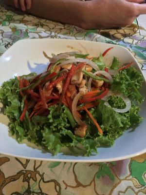 Thai salad at Ima's Vegetarian Restaurant in Puerto Princesa