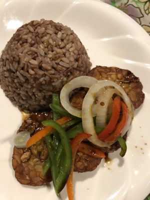 Tempeh  at Ima's Vegetarian Restaurant in Puerto Princesa