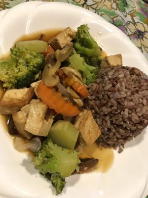 Tofu mixed veggies  at Ima's Vegetarian Restaurant in Puerto Princesa