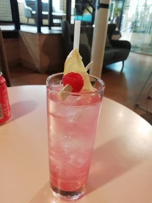 Raspberry seltzer at PLY in Manchester