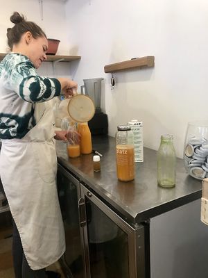 cold pressed juices  at Bojus in Paris