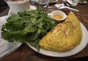 Bánh Xèo Chay  at La Cà Bar in Tacoma