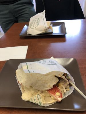 Vegan doner kebab at Tony's Pizzeria in Trollhattan