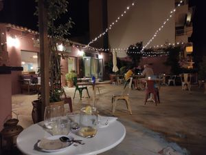 Gutes veganes Orangeneis at Cafè Saüc in Mallorca