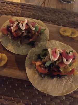 vegan tacos at Cafè Saüc in Mallorca
