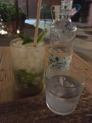 mojito de hierbas at Cafè Saüc in Mallorca