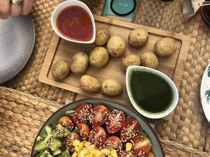 Tasty starters at Cafè Saüc in Mallorca