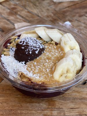 PB cup acai bowl at Life Alive Organic Cafe - Back Bay - Boylston St in Boston