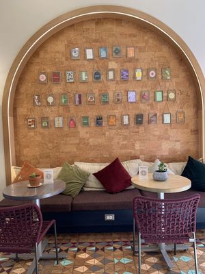 Inside decoration at Life Alive Organic Cafe - Back Bay - Boylston St in Boston