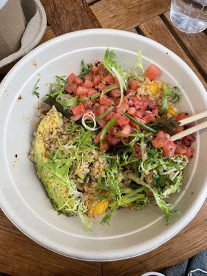 Watermelon Poke at Life Alive Organic Cafe - Back Bay - Boylston St in Boston