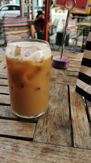 Iced Cappuccino with oatmilk at Life Alive Organic Cafe - Back Bay - Boylston St in Boston