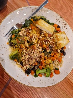 The Swami bowl with added roasted miso tofu at Life Alive Organic Cafe - Back Bay - Boylston St in Boston