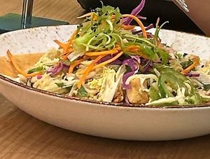 Spicy peanut noodles  at Life Alive Organic Cafe - Back Bay - Boylston St in Boston