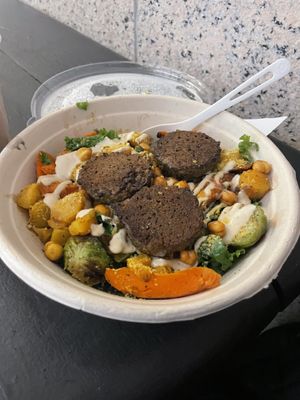 Autumn falafel warm bowl  at Life Alive Organic Cafe - Back Bay - Boylston St in Boston