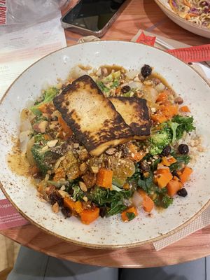Sawi Bowl + Miso Tofu  at Life Alive Organic Cafe - Back Bay - Boylston St in Boston