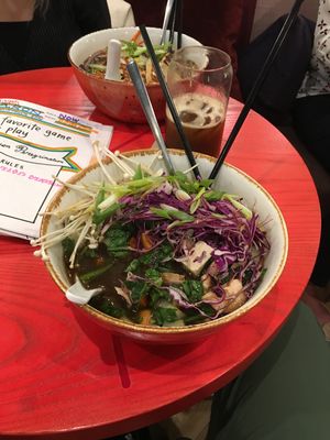 Mushroom udon at Life Alive Organic Cafe - Back Bay - Boylston St in Boston