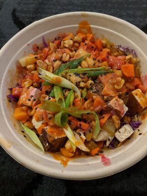 Thai Peanut Sutra with roasted tofu at Life Alive Organic Cafe - Back Bay - Boylston St in Boston