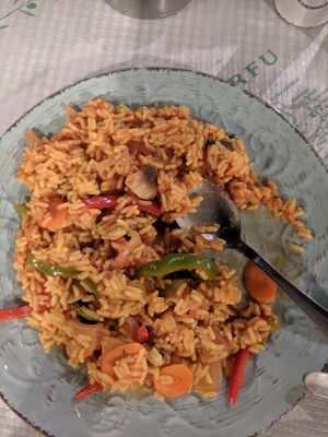 Risotto at Mezza Volta in Corfu