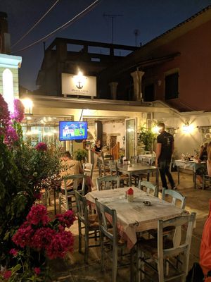 Outside at Mezza Volta in Corfu