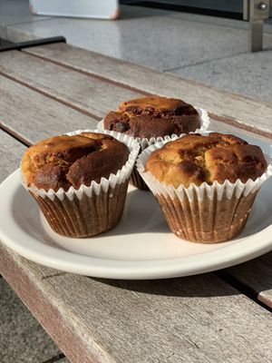 Banana Chickpea Muffins at Honest Greens in Seoul