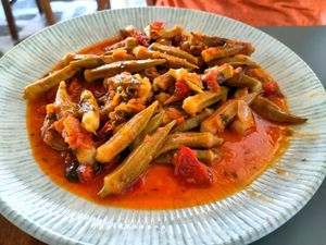 Okra at Argo in Antiparos