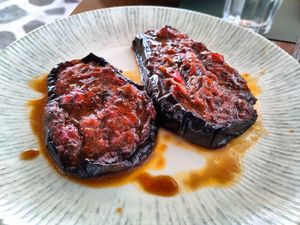 Eggplant imam at Argo in Antiparos