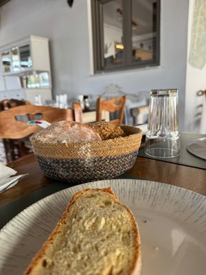 Only photographed the bread! at Argo in Antiparos