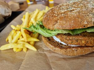Stars Burger Kitchen vegan meal deal at Legoland Resort in Billund