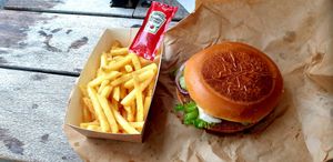 Vegan Burger Menu at Legoland Resort in Billund