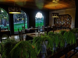 We offer a wide variety of exquisite vegetarian and vegan menu, which you can taste in our restaurant in the middle of nature. at Hostal Almanzor Gredos Avila in Navarredonda De Gredos