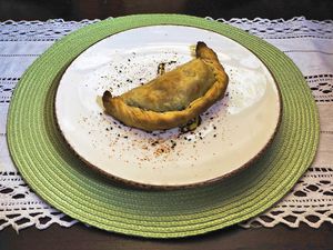 Empanadilla de verduras
Vegetable dumplings at Hostal Almanzor Gredos Avila in Navarredonda De Gredos