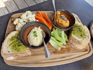 The "tapenade" plate (veggie) at Bom in Bouillon