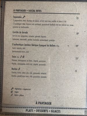 Menu (to share)  at Bom in Bouillon